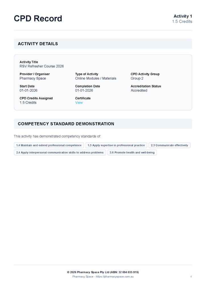 Detailed Activity Records Preview
