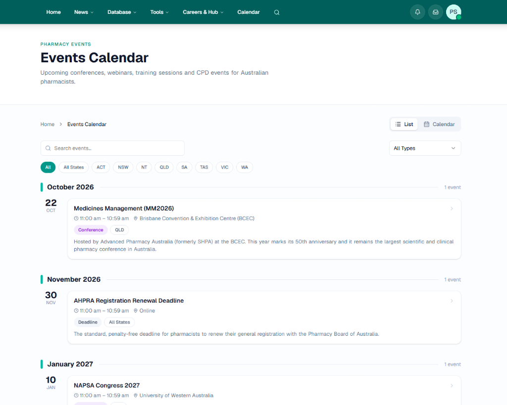 List View Preview